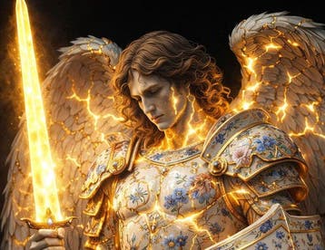 yamila - San Miguel Arcángel: La Armadura del Kintsugi, Antiek en Kunst