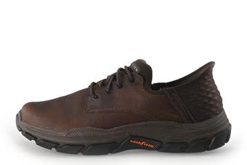Skechers Veterschoenen in maat 43 Bruin, Kleding | Heren, Schoenen, Bruin, Verzenden, Zo goed als nieuw, Skechers