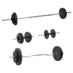 vidaXL Halterset met gewichten 60 kg, Verzenden, Nieuw