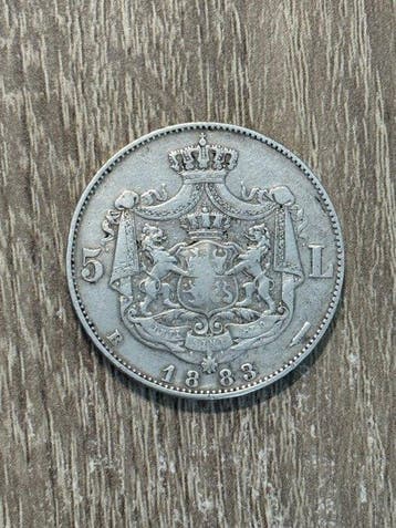 Roemenië. Carol I. 5 Lei 1883 (Zonder minimumprijs)