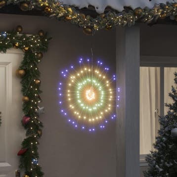 vidaXL Kerstverlichting vuurwerk 2 st 140 meerkleurige LEDs, Diversen, Verzenden, Nieuw