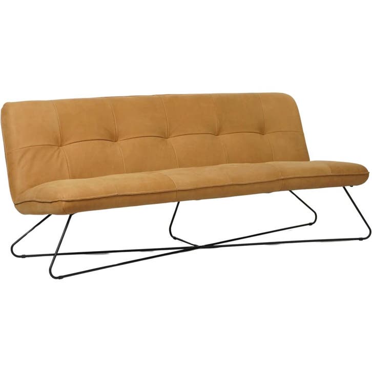 Smile Special - Kenia leer Cognac | Maand actie, Huis en Inrichting, Zetels | Zetels, 150 tot 200 cm, 75 tot 100 cm, Rechte bank