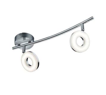 Trio RENNES plafondspot | LED | chroom met wit | 40 x 10 cm, Verzenden