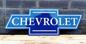 Chevrolet uitgesneden emaille, Verzamelen, Verzenden, Nieuw