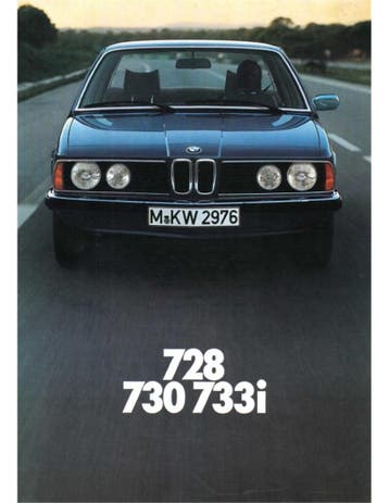 1977 BMW 7 SERIE BROCHURE NEDERLANDS, Nieuw
