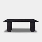 Tafel Boomstam Eikenhout  Half Rond  140x90, Nieuw