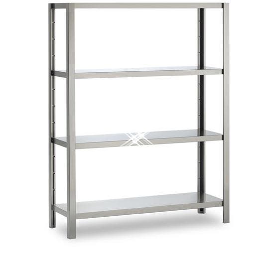 Rvs stelling 4 hoog 1900x500x1800 mm, Articles professionnels, Horeca | Mobilier & Aménagement, Envoi