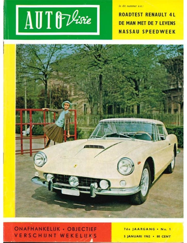 1962 AUTOVISIE MAGAZINE 01 NEDERLANDS, Boeken, Auto's | Folders en Tijdschriften