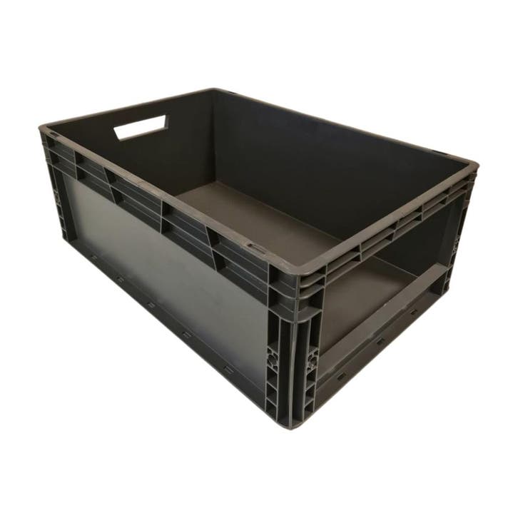 Magazijnbak 600x400x220 mm euronorm grijs kunststof, Zakelijke goederen, Kantoor en Winkelinrichting | Magazijn, Stelling en Opslag