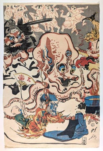 Kawanabe Kysai Hyakky • 100 beurten van de rozenkrans •