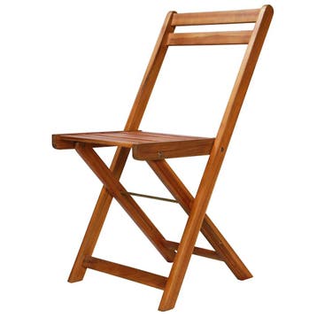 vidaXL Bistrostoelen 2 st massief acaciahout, Verzenden, Nieuw