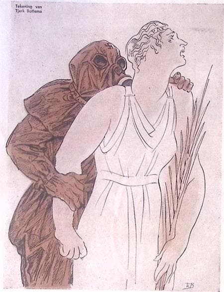 Duitsland en de vrede op spotprent (lijst optie, Lithos), Antiek en Kunst, Kunst | Litho's en Zeefdrukken, Verzenden