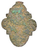 Byzantijns Brons, -Indrukwekkende plaat met het beeld van de