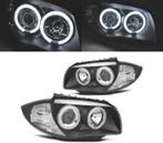 PHARES BMW E81 E87 E82 E88 ANGEL EYES CCFL FOND NOIR, Verzenden