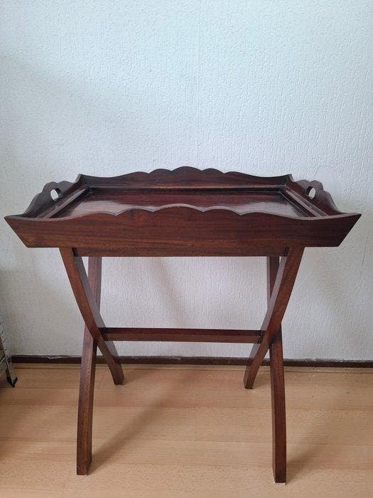 Dienblad - inklapbaar - Mahonie - Butler Tray table, Antiek en Kunst, Curiosa en Brocante