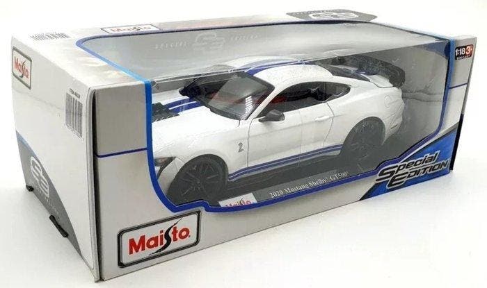 Maisto 1:18 - Modelauto - 2020 Mustang Shelby GT500, Hobby en Vrije tijd, Modelauto's | 1:5 tot 1:12
