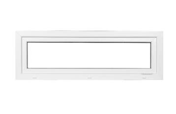 PVC raam kiep b150xh50 cm wit, Ophalen of Verzenden, Gevelraam of Ruit
