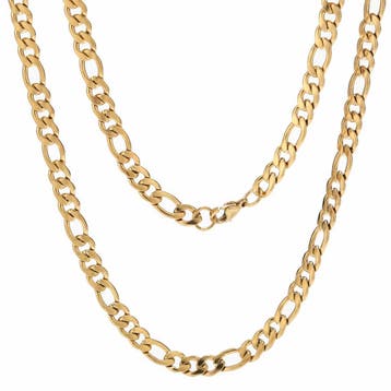 Fako Bijoux - Schakelketting Figaro - Staal - RVS - Figaro, Verzenden, Nieuw