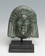 Oud-Romeins Bronze Beautiful Theater Mask - Met Spaanse, Verzamelen