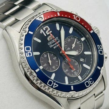 Orient - Solar Chronograph Diver Pepsi` in Japan Domestic