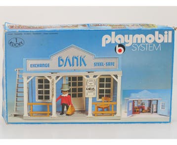Playmobil 3422 Western Bank compleet OVP #9949, Ophalen of Verzenden, Gebruikt