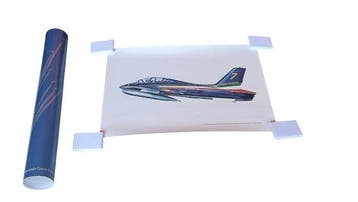 Armando Curcio Editore Kleurrijke illustratie van de MB-339A