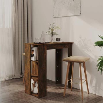 vidaXL Bartafel met schap 102x50x103,5 cm bewerkt hout, Verzenden