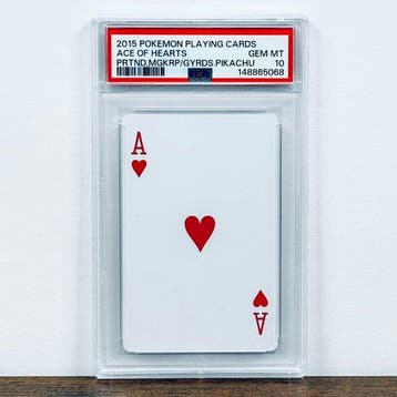 Pokémon Graded card - Ace of Hearts (Pikachu) Poncho, Nieuw