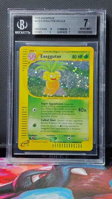 Pokémon - 1 Graded card - Pokémon - Exeggutor H10 Holo -, Hobby en Vrije tijd, Verzamelkaartspellen | Pokémon