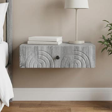 vidaXL Wandgemonteerde Zijtafel 59 x 34,5 x 17 cm Bewerkt, Huis en Inrichting, Verzenden, Nieuw