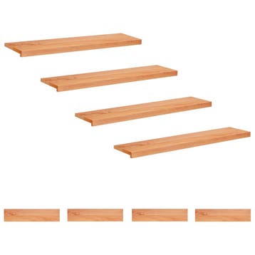 vidaXL Trapmatten 8 st Lak 110 x 30 x 2 cm Massief, Bricolage & Construction, Échelles & Escaliers, Verzenden