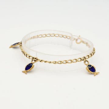 Armband - 18 karaat Geel goud - Emaille