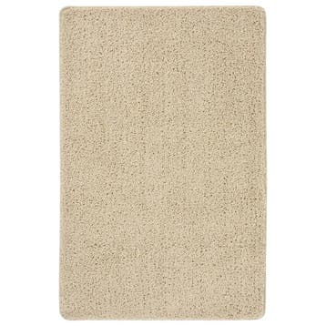 vidaXL Vloerkleed shaggy anti-slip 200x290 cm crèmekleurig, Verzenden, Nieuw