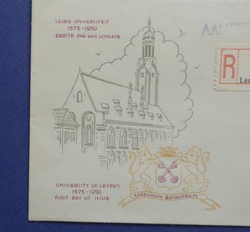 Nederland 1950 - LASTIGE FDC Uitgave J. Boom BO7 Leidse
