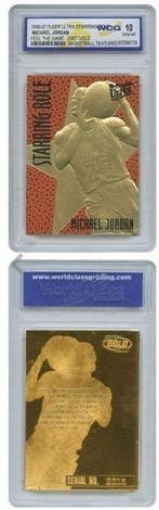 1996/97 Fleer Michael Jordan - Lot of 6 Gold Cards (23KT) -