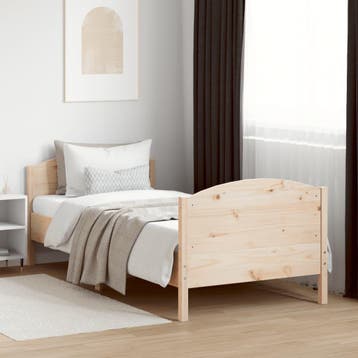 vidaXL Bedframe zonder matras massief grenenhout 90x190 cm, Verzenden, Nieuw