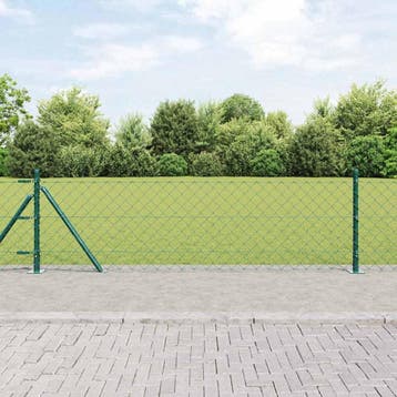 vidaXL gaashek met betonnen voetstuk 25 x 0,4 m PVC-Coated, Verzenden, Nieuw