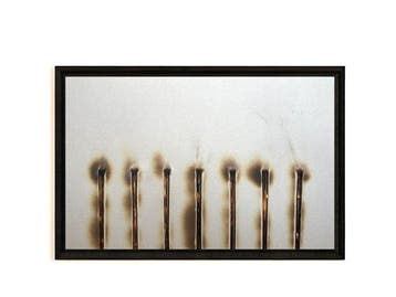 Bernard Aubertin (1934-2015) - Dessin de feu - 1973