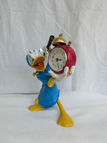 Figurine - Walt Disney kwade Donald Duck met Hamer en Wekker, Collections