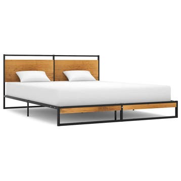 vidaXL Bedframe metaal 140x200 cm, Verzenden