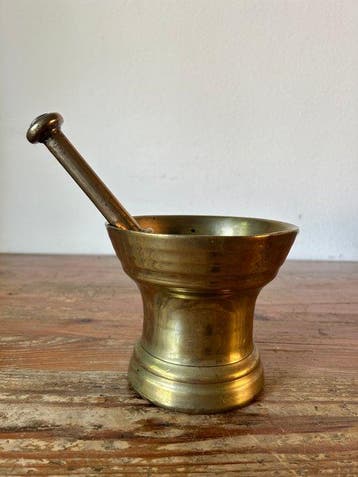 Mortier et pilon (2) - Bronze - Hollandse Vijzel, Antiquités & Art