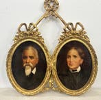 Francesco Ghittoni (1855-1928) - Coppia di ritratti