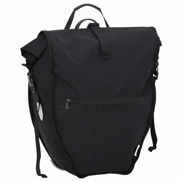 vidaXL Fietstas Zwart 32,5 x 17 x 57 cm Polyester, Vélos & Vélomoteurs, Accessoires vélo | Sacoches, Verzenden