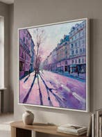 Néo Pablo - Paris Pink Asphalt – 100% original Painting by