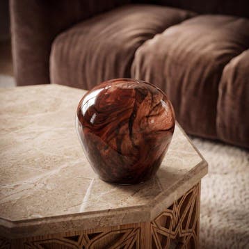 Vase - Verre de Murano - Marbre de Cocobolo