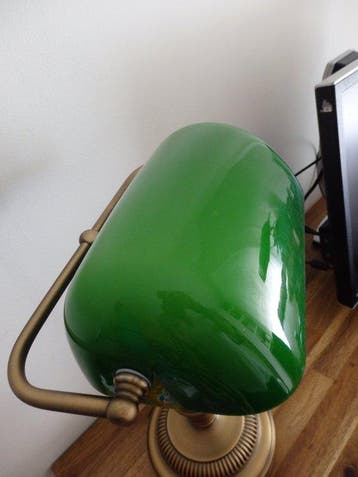 Bankierslamp - Verguld messing - bankier