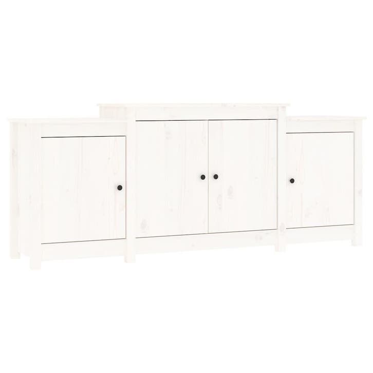 Wit Grenenhout Dressoir | Tweede Kansje | OP = OP!, Huis en Inrichting, Kasten | Dressoirs, 150 tot 200 cm, 25 tot 50 cm, Met plank(en)