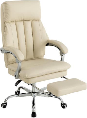 UEV Zachte Ergonomische Stoel met Voetsteun, Stoel van PU-le, Verzenden, Nieuw