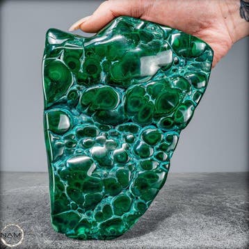 Zeer zeldzame natuurlijke chrysocolla en malachiet