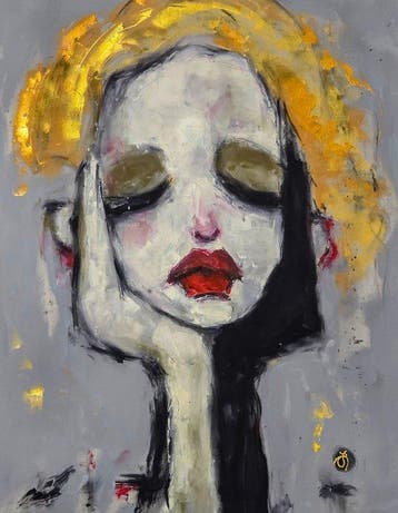 Arvydas Gaiciunas (Retne) - Sla N-4 (XL) — Contemporary, Antiek en Kunst, Kunst | Schilderijen | Modern